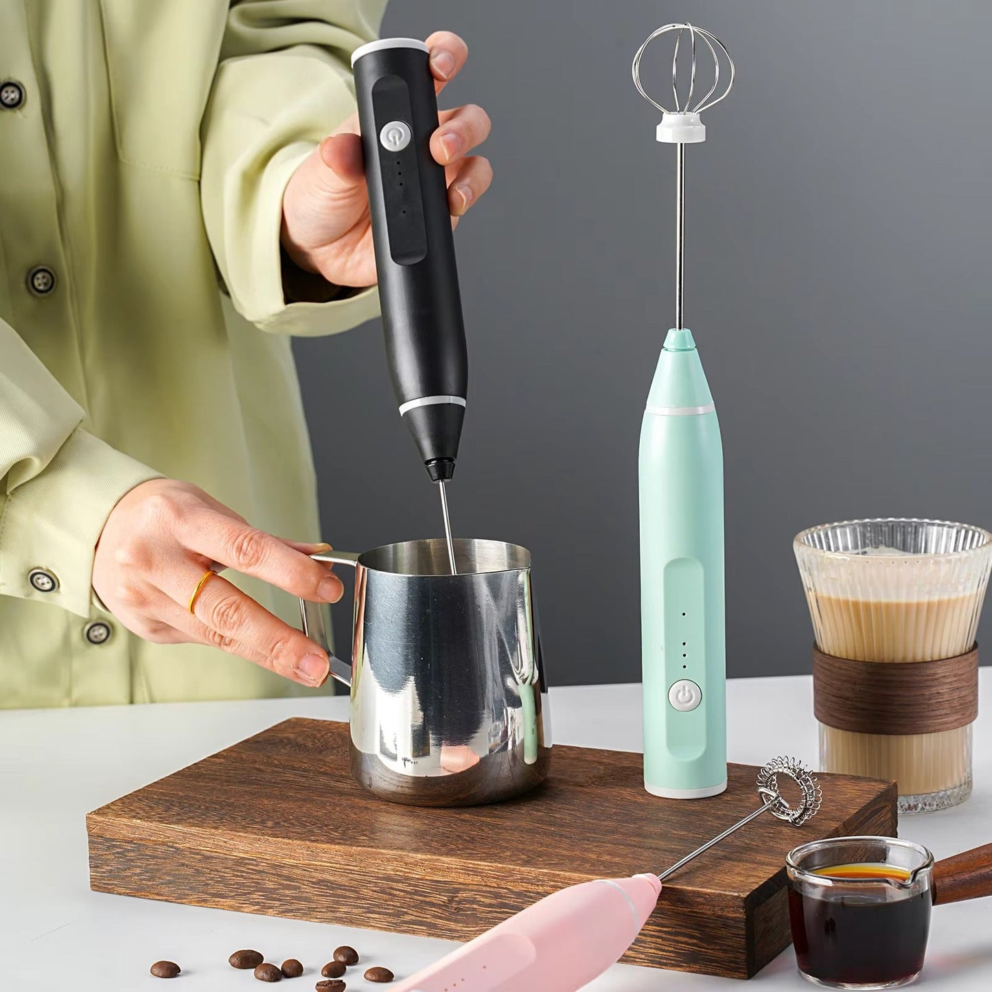 USB Rechargeable Electric Milk Frother