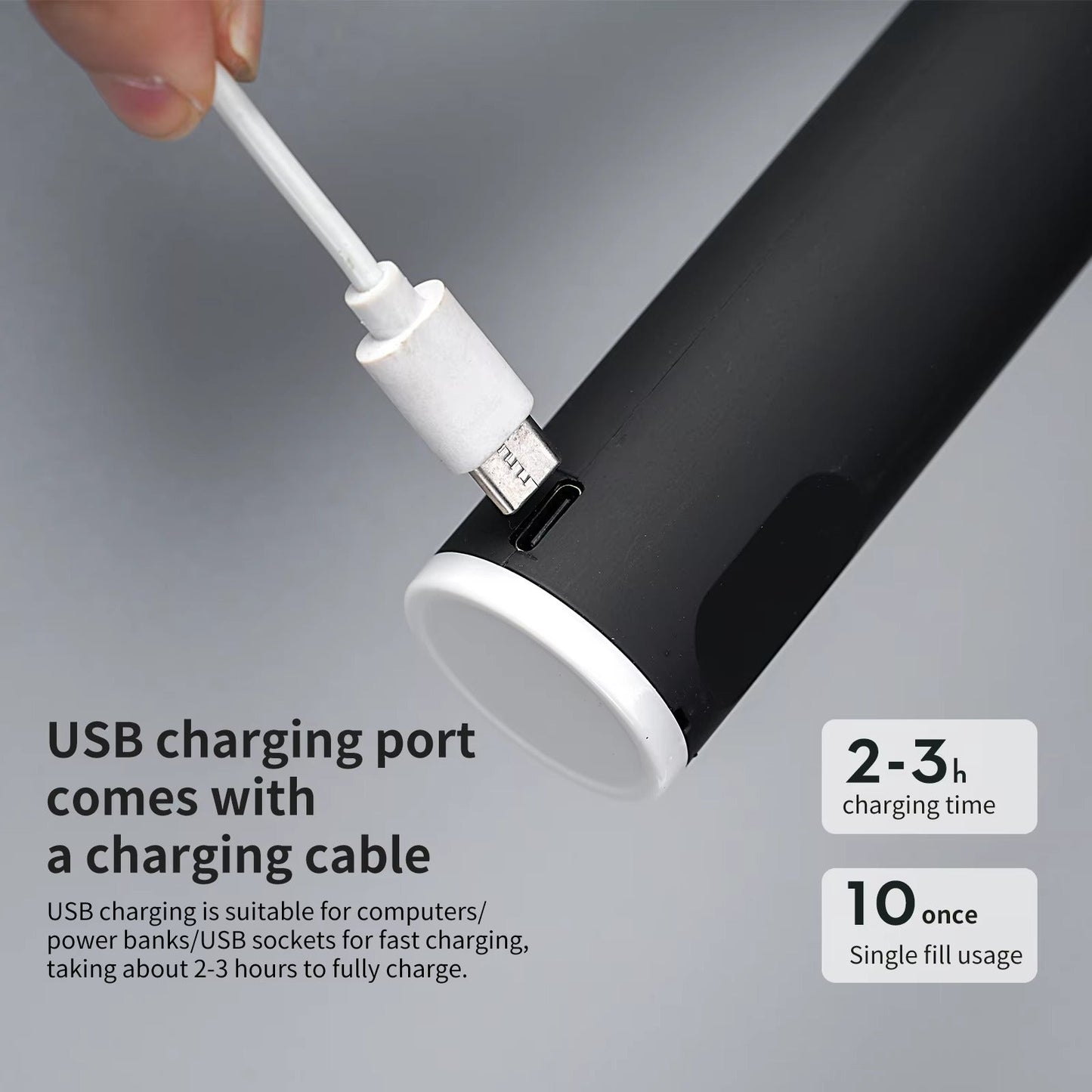 USB Rechargeable Electric Milk Frother